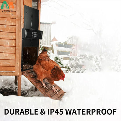 Automatic Chicken Coop Door Solar Powered (Electric LCD Display)