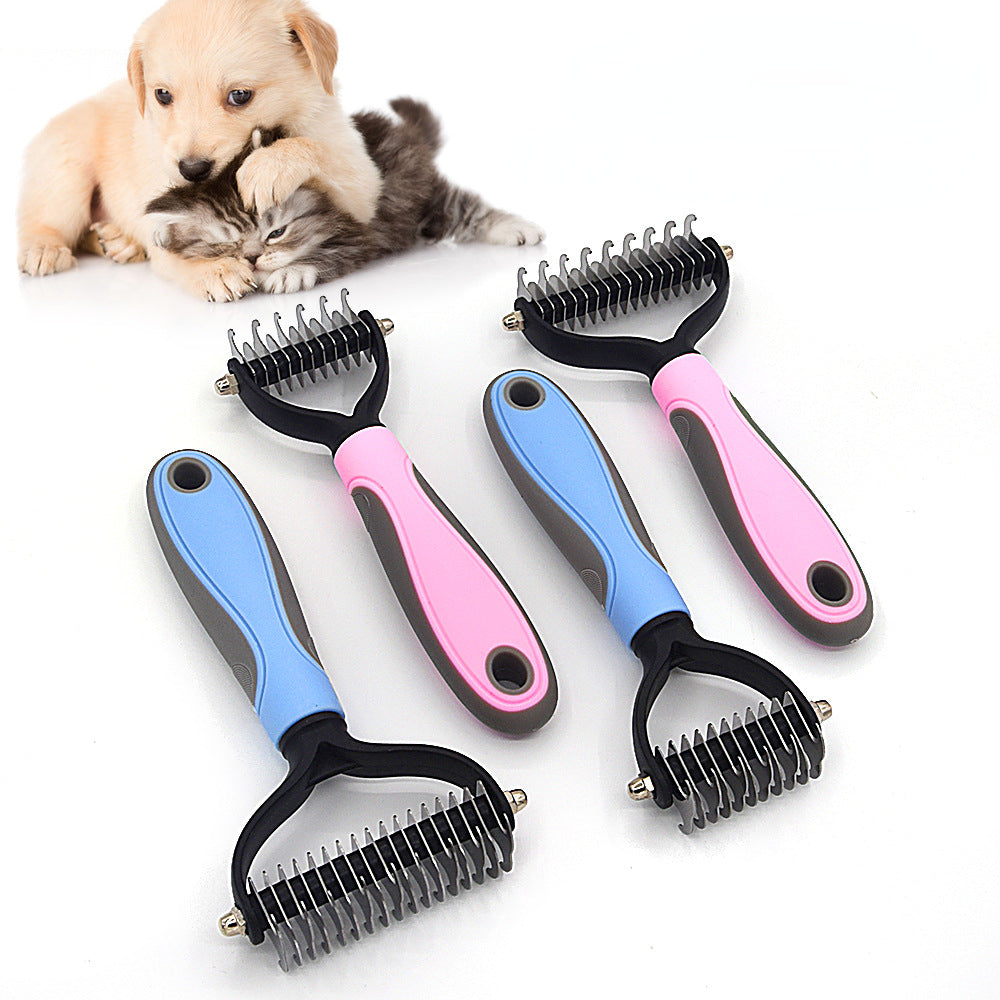 Professional Pet Deshedding Brush and Fur Remover