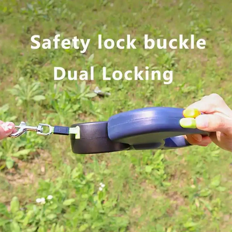 Auto Retractable Dog Leash with LED Flashlight