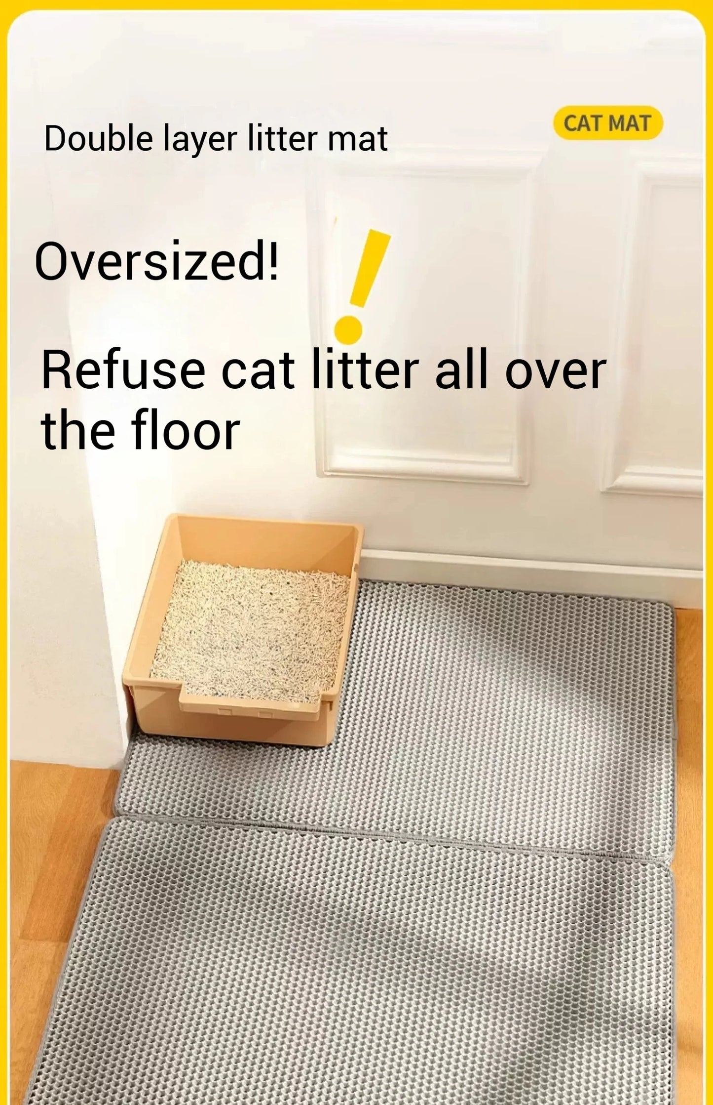 Large Waterproof Cat Litter Trapping Mat