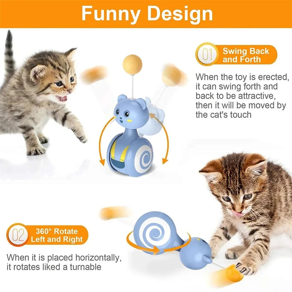 Automatic Feather Teaser Interactive Cat Toy