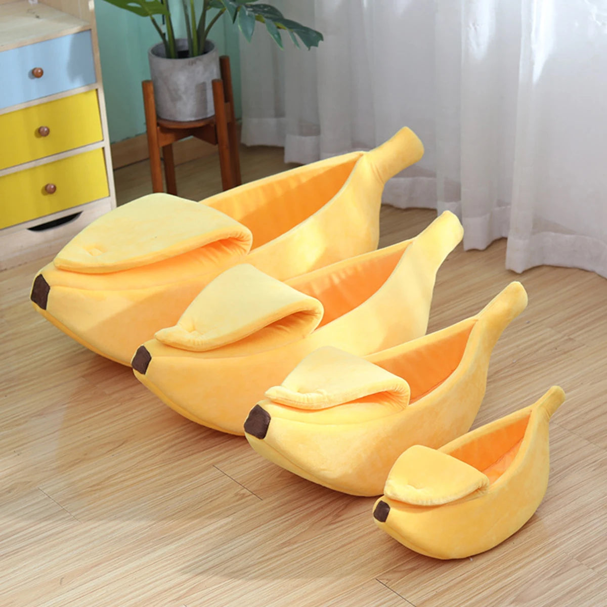 Cozy Banana Bed for Small Pets