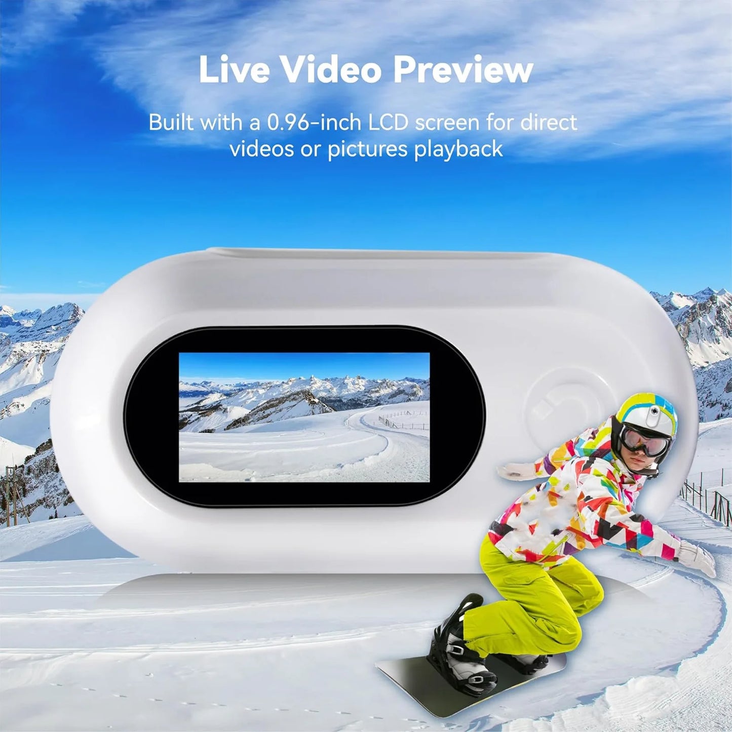 Pet Sports Camera Photo Function Support Memory Card 120 Degree Wide Angle Lightweight Pet Collar Camera Full HD for Outdoor