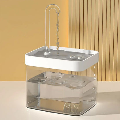 Transparent Automatic Cat Water Fountain Dispenser
