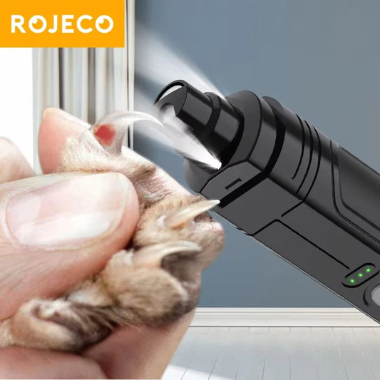 Electric Dog Nail Clippers With Rechargeable LED Lights