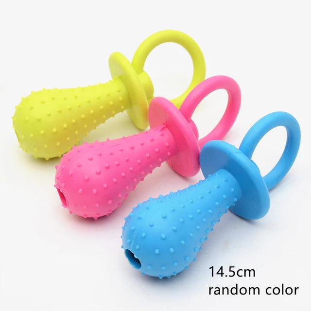 Rubber Pacifier Ring Shape Chew Toy