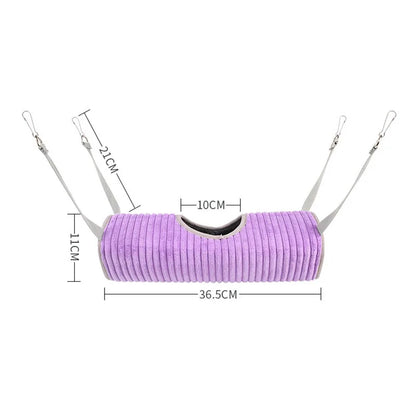 Cozy Hammock and Tunnel Hideaway for Small Pets