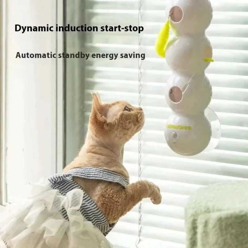 Intelligent Interactive Cat Stick Pro with Replaceable Prey Tail