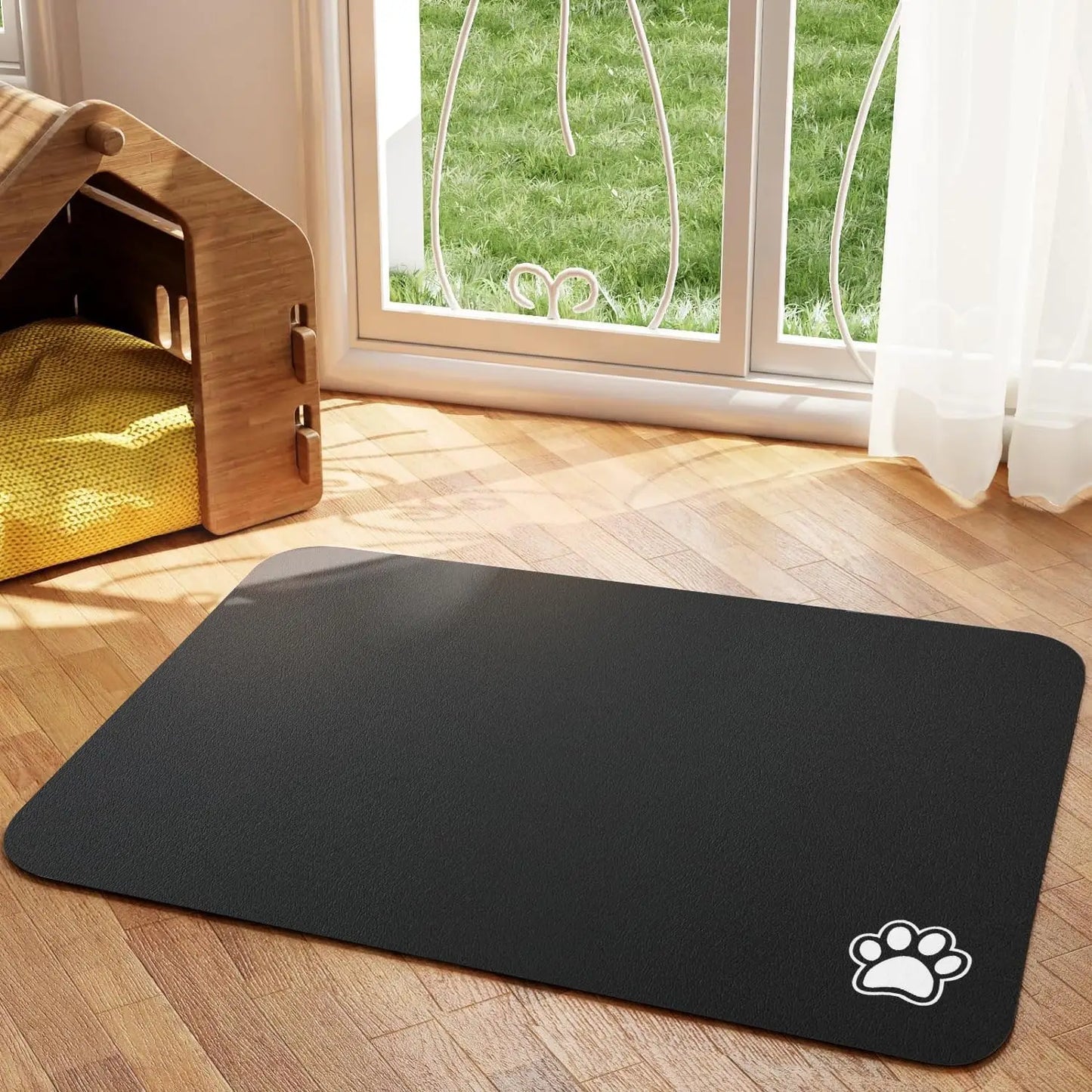 Absorbent Pet Feeding Mat Quick Dry Easy Clean
