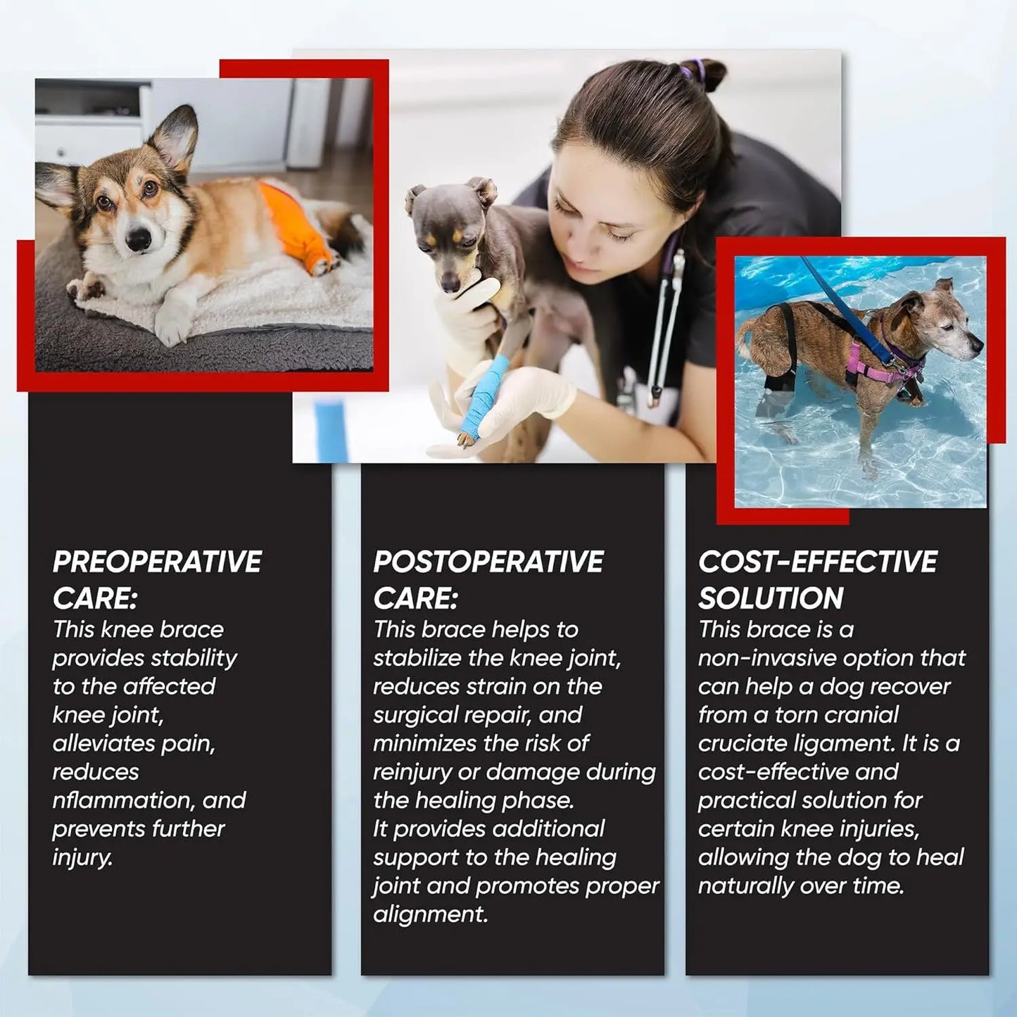 Dog Leg Support Brace (Knee Hip Joint)