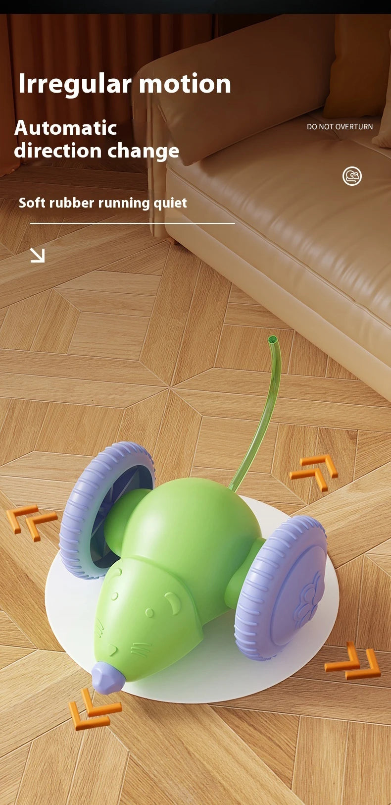 Interactive Electric Mouse Teaser Toy for Pets