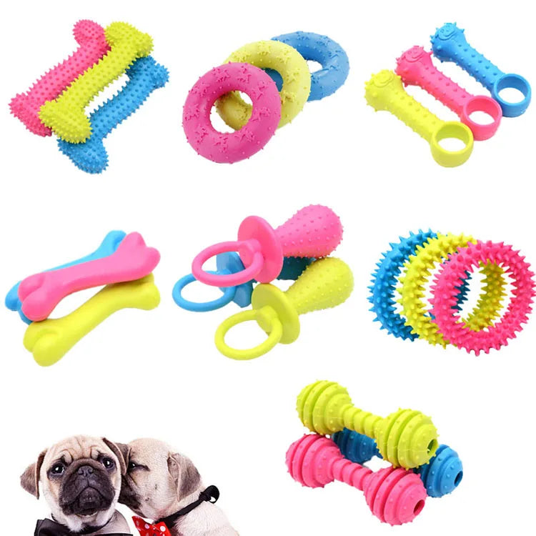 Rubber Pacifier Ring Shape Chew Toy