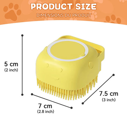 Silicone Pet Bathing Brush and Massage Tool