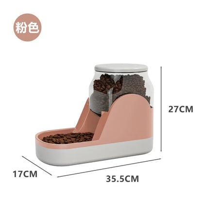 All-in-One Feeder & Fountain - 6L Smart Dispenser with Voice Alert & Moonlight Mode