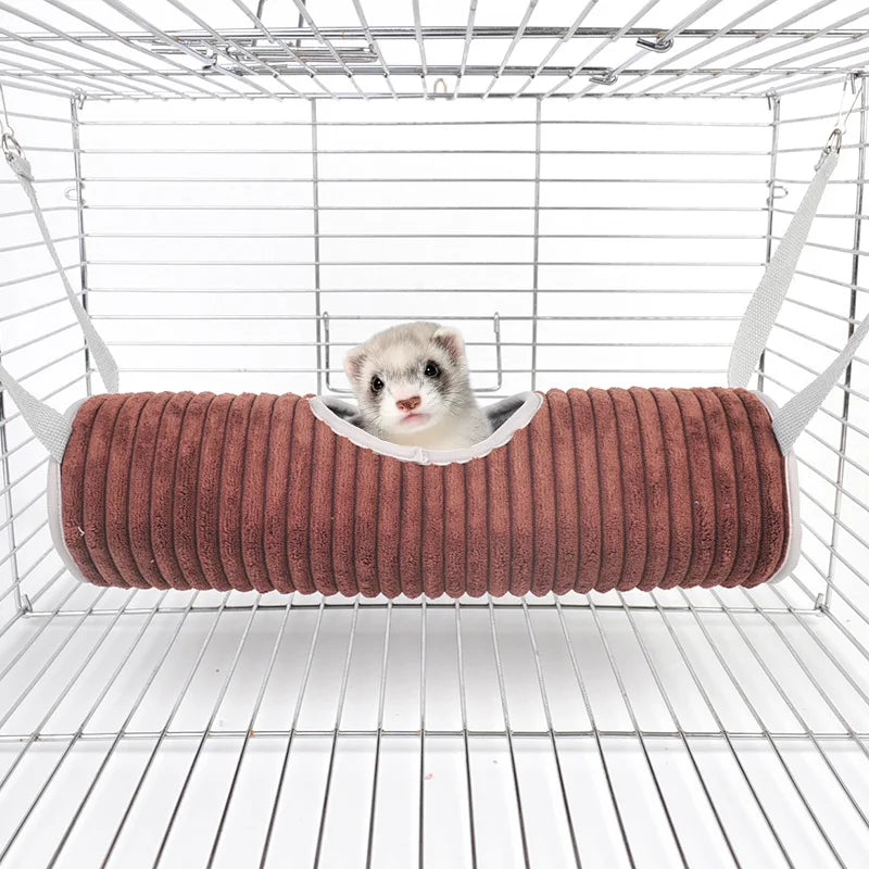 Cozy Hammock and Tunnel Hideaway for Small Pets