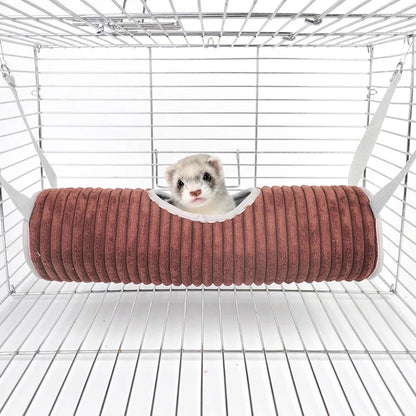 Cozy Hammock and Tunnel Hideaway for Small Pets