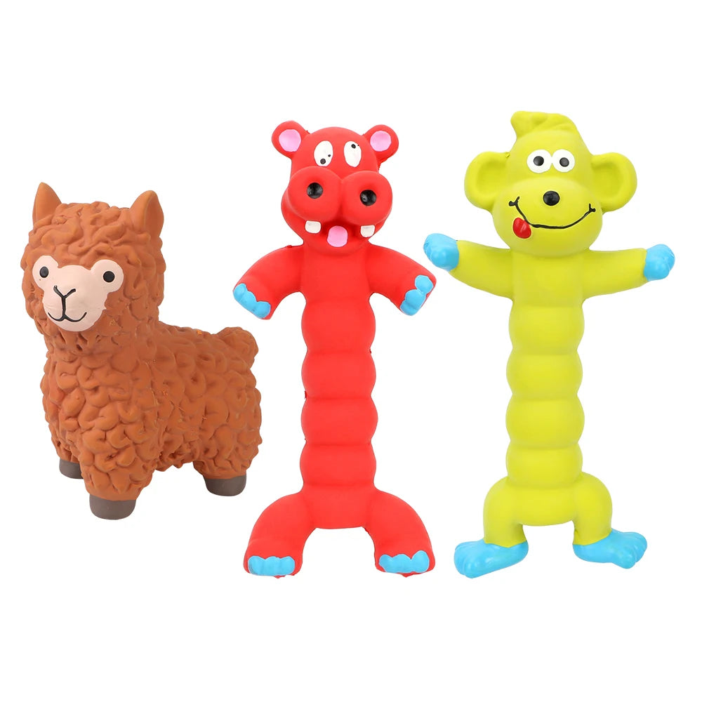 Animal Shape Rubber Squeaky Chew Toys