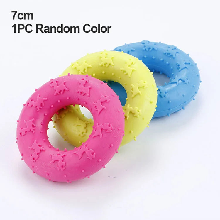 Rubber Pacifier Ring Shape Chew Toy