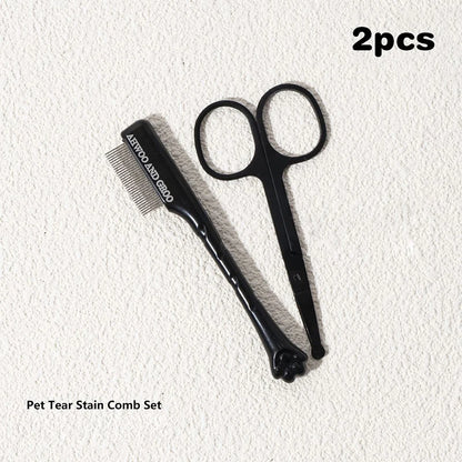 Portable Pet Eye Comb Tear Stain Remover Brush