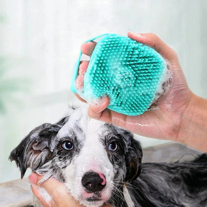 Soft Silicone Pet Bathing Brush and Massager