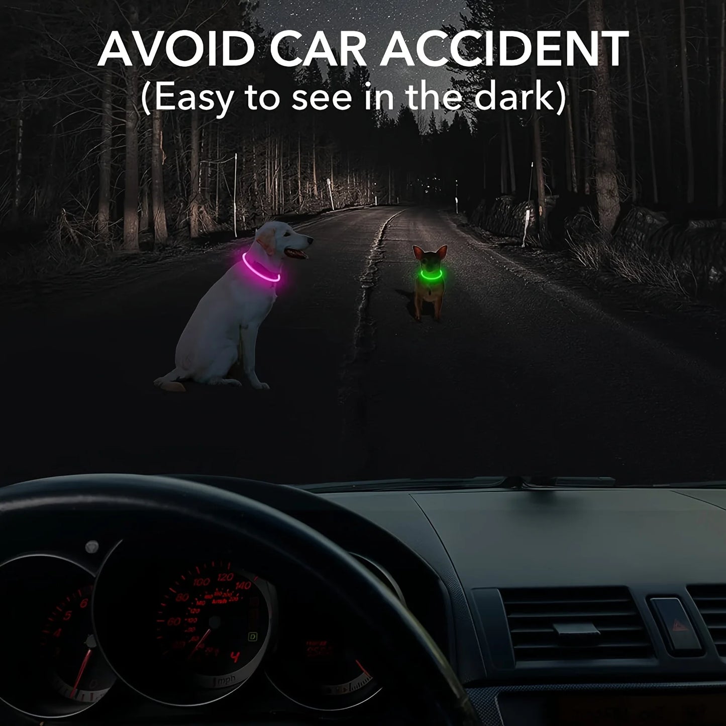 Luminous LED Light Anti-Lost Dog Collar