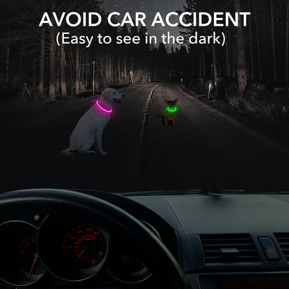 Luminous LED Light Anti-Lost Dog Collar