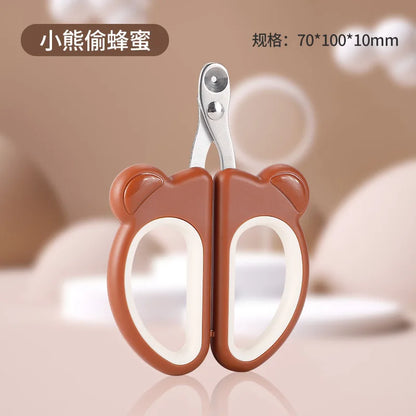 Teddy Bear Design Cat Nail Clippers Set