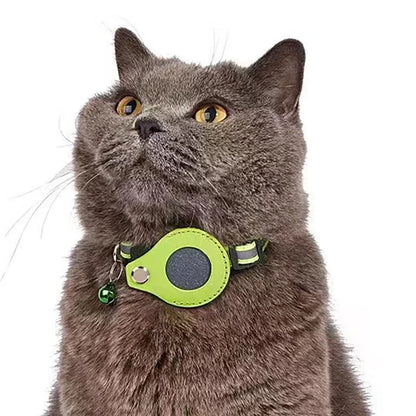 Reflective Cat Collar with AirTag Holder