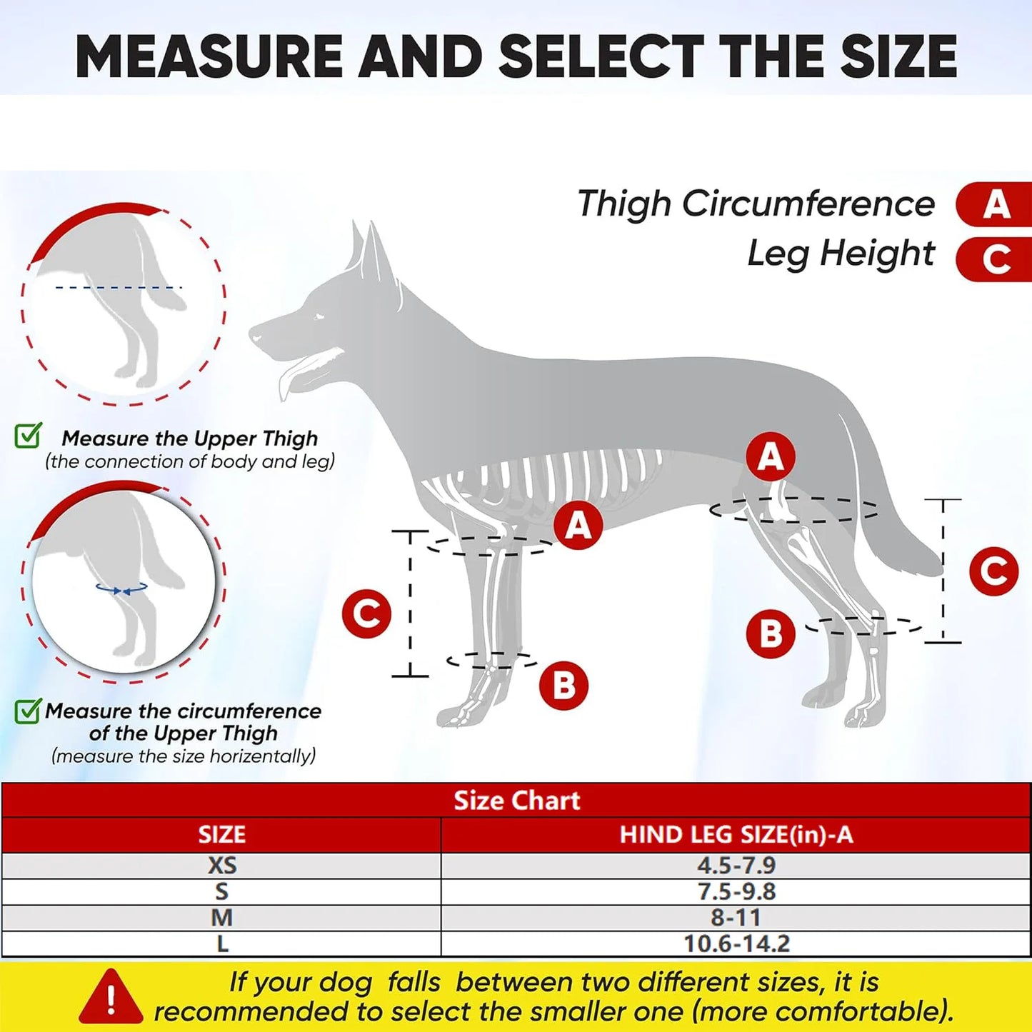Dog Leg Support Brace (Knee Hip Joint)