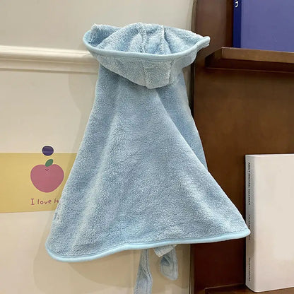 Quick Drying Hooded Bath Towel Robe Cloak