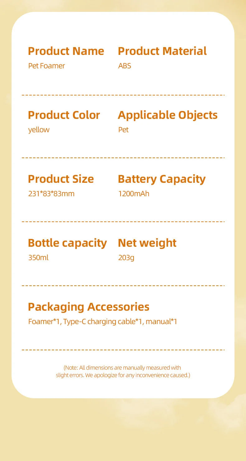 Electric Pet Shampoo Dispenser