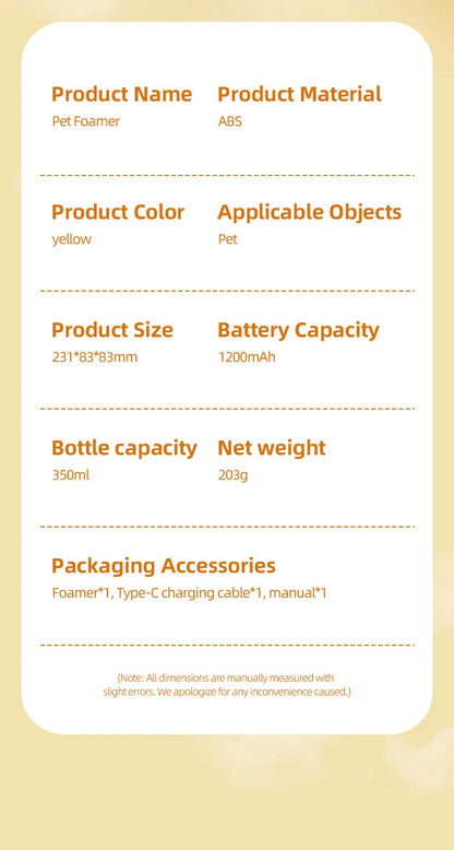 Electric Pet Shampoo Dispenser