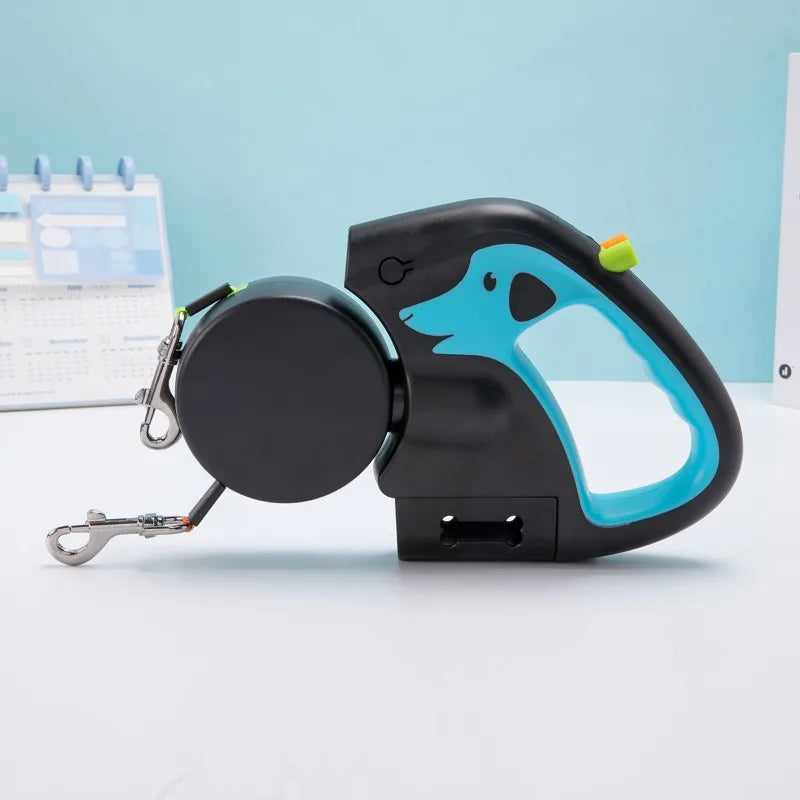 3M Dual Retractable Reflective Pet Leash Lead [360 Swivel]