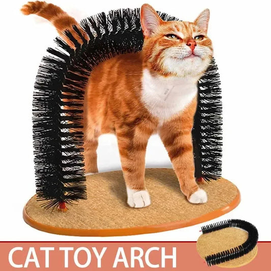 Interactive Grooming Arch with Scratching Pad