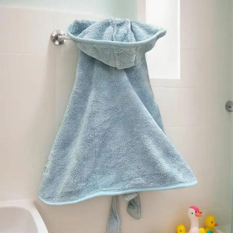 Quick Drying Hooded Bath Towel Robe Cloak