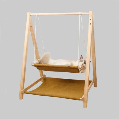 Modern Wooden Pet Resting Swinging Bed