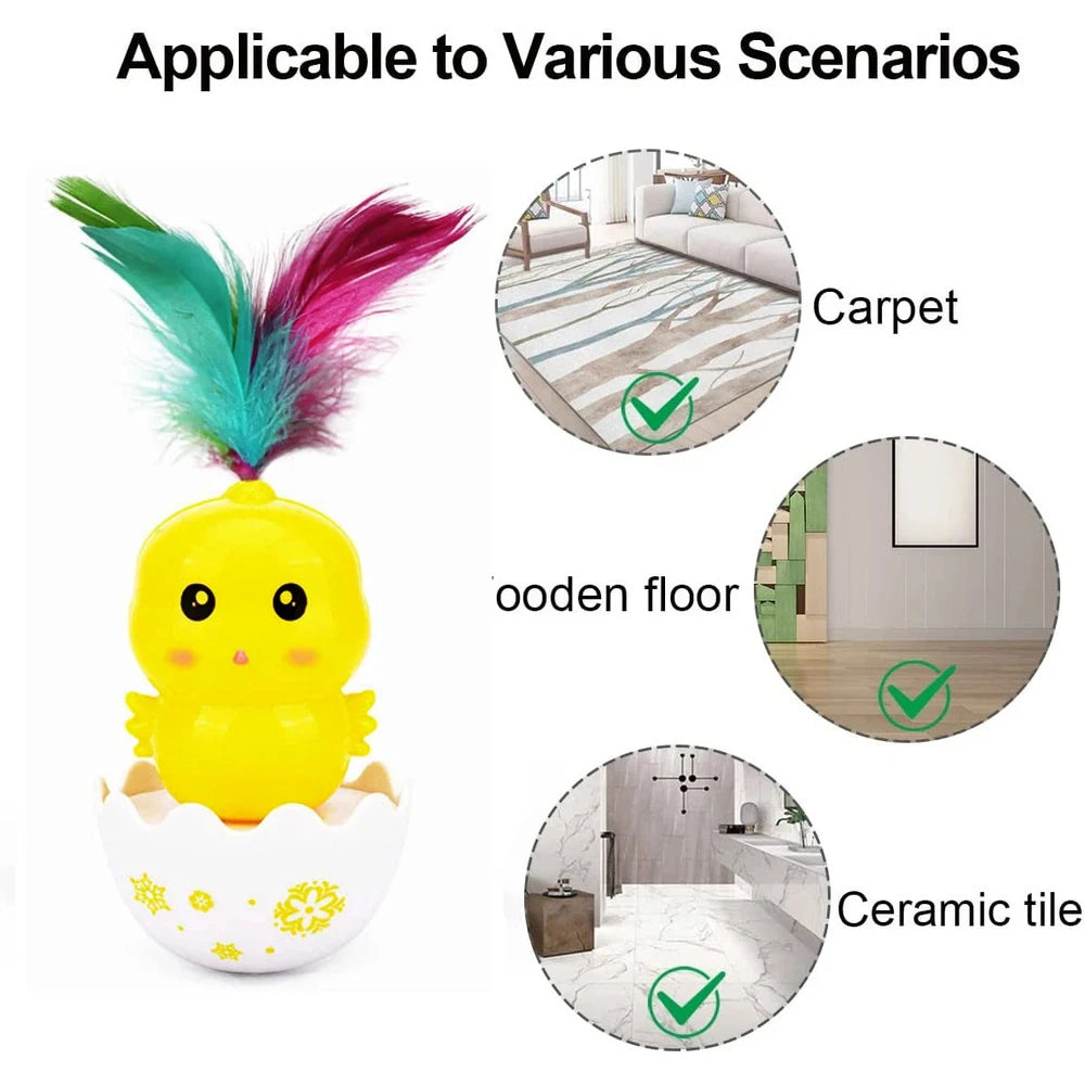 Automatic Feather Teaser Interactive Cat Toy