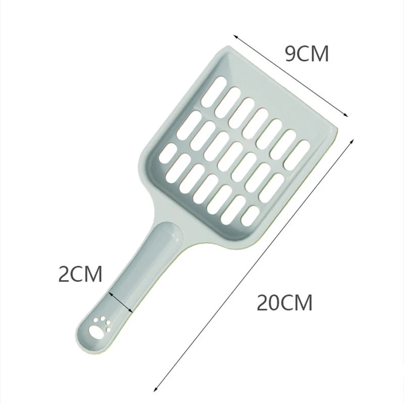 Candy Color Cat Litter Shovel with Ergonomic Handle