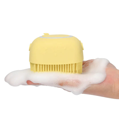 Soft Silicone Bath Brush for Easy Pet Care