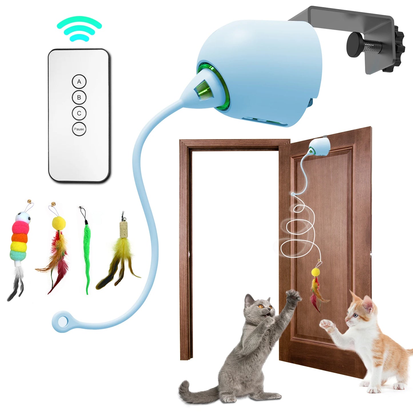 Interactive 4-in-1 Cat Toy with USB Charging