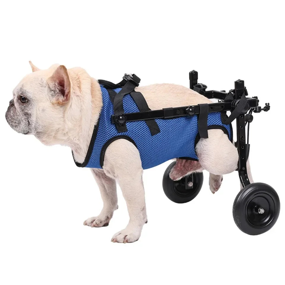 Pet Wheelchair Cart Adjustable Mobility Aids with Wheels [Rehabilitation Walking Mobility Aid]