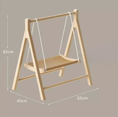 Modern Wooden Pet Resting Swinging Bed