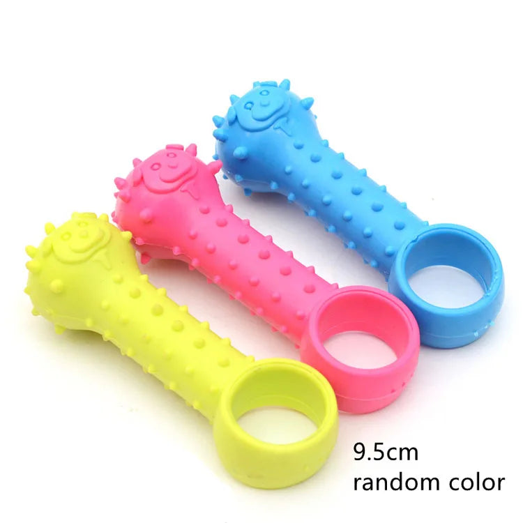 Rubber Pacifier Ring Shape Chew Toy
