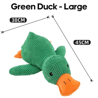 Interactive Plush Duck Chew Toy for Large Pets