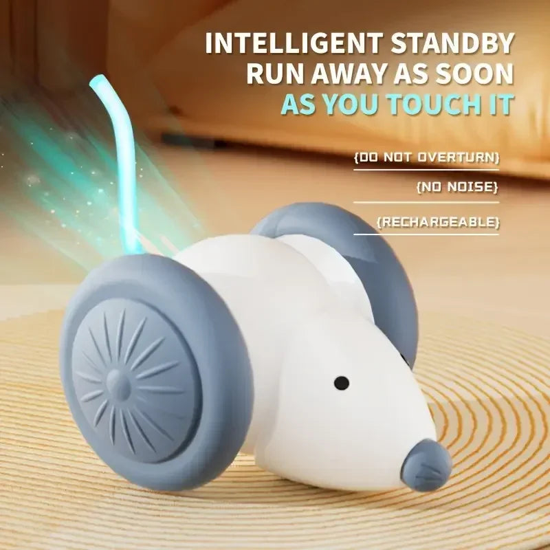 Interactive Electric Mouse Car Teaser Toy