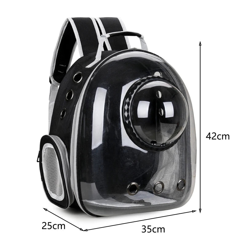 Breathable And Portable Transparent Pet Backpack