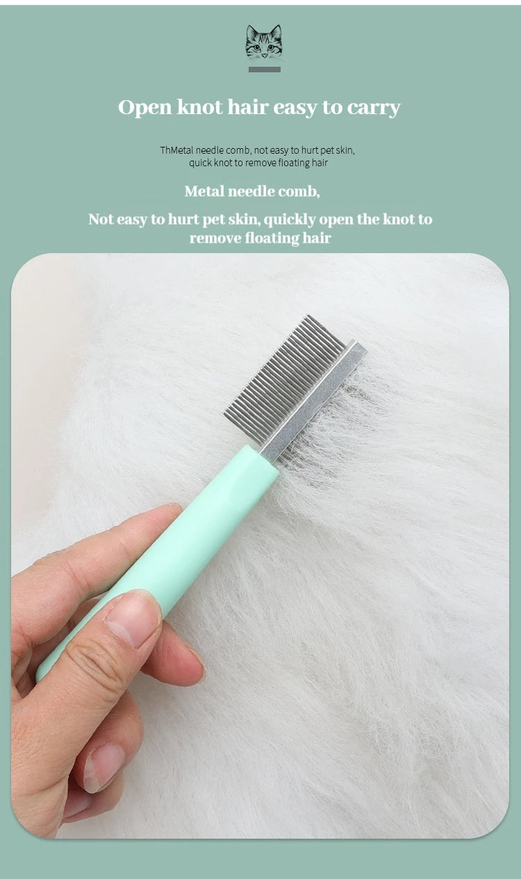 ペットユニバーサルビューティーセット 猫用コーム 両面ノットコーム 猫用爪切りコーム ノミ取りコーム 脱毛製品 ニードルコーム