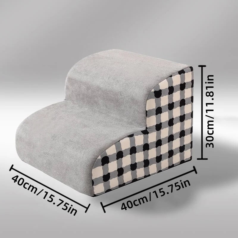 1-3 Steps Pet Staircase Anti-slip Detachable Stable And Non-collapsing Memory Foam Washable Sofa Steps