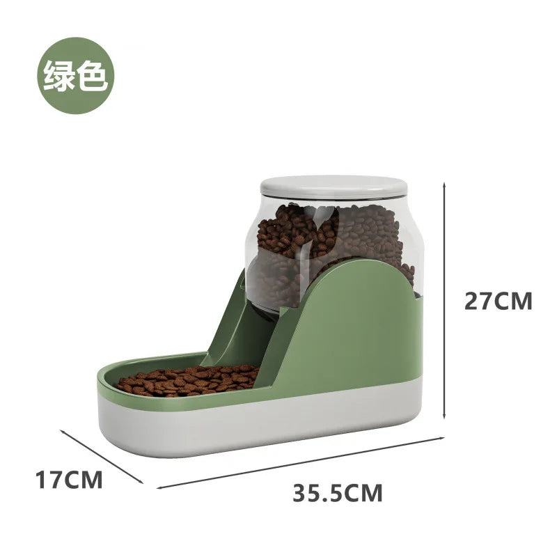 All-in-One Feeder & Fountain - 6L Smart Dispenser with Voice Alert & Moonlight Mode