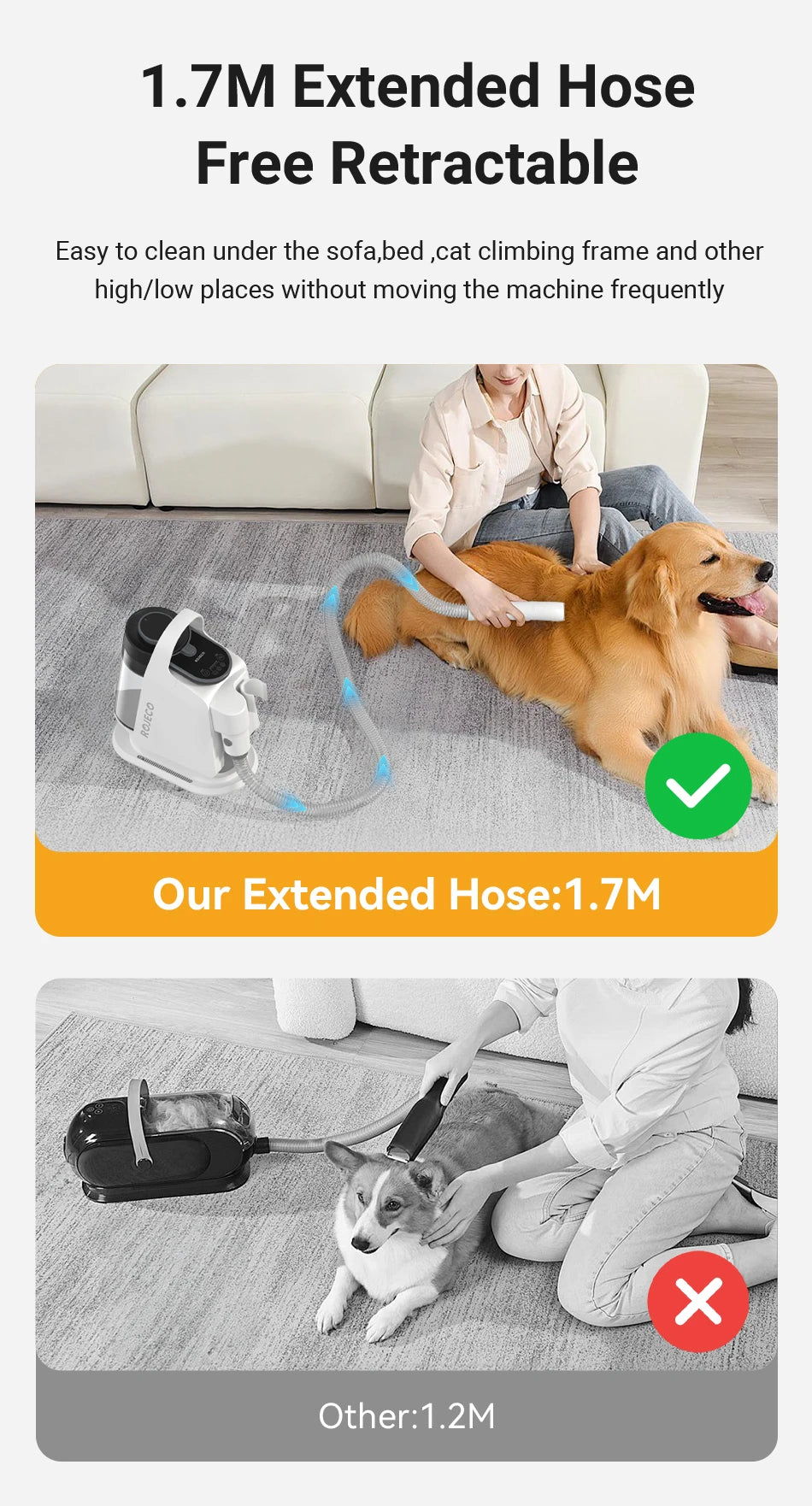 Multifunction Smart Pet Grooming Vacuum Kit 5 IN 1